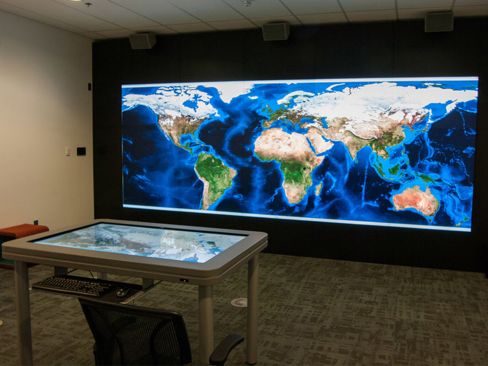 Higher Ed University Digital Library Interactive Touchscreen by Horizon Display